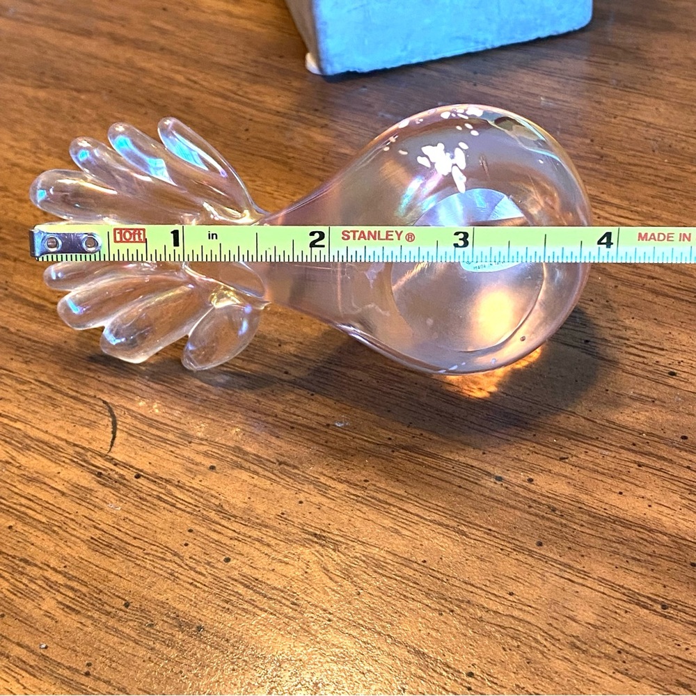 Vintage Silvestri Pink Iridescent Glass Bird Figurine with original stickers - Picture 8 of 11